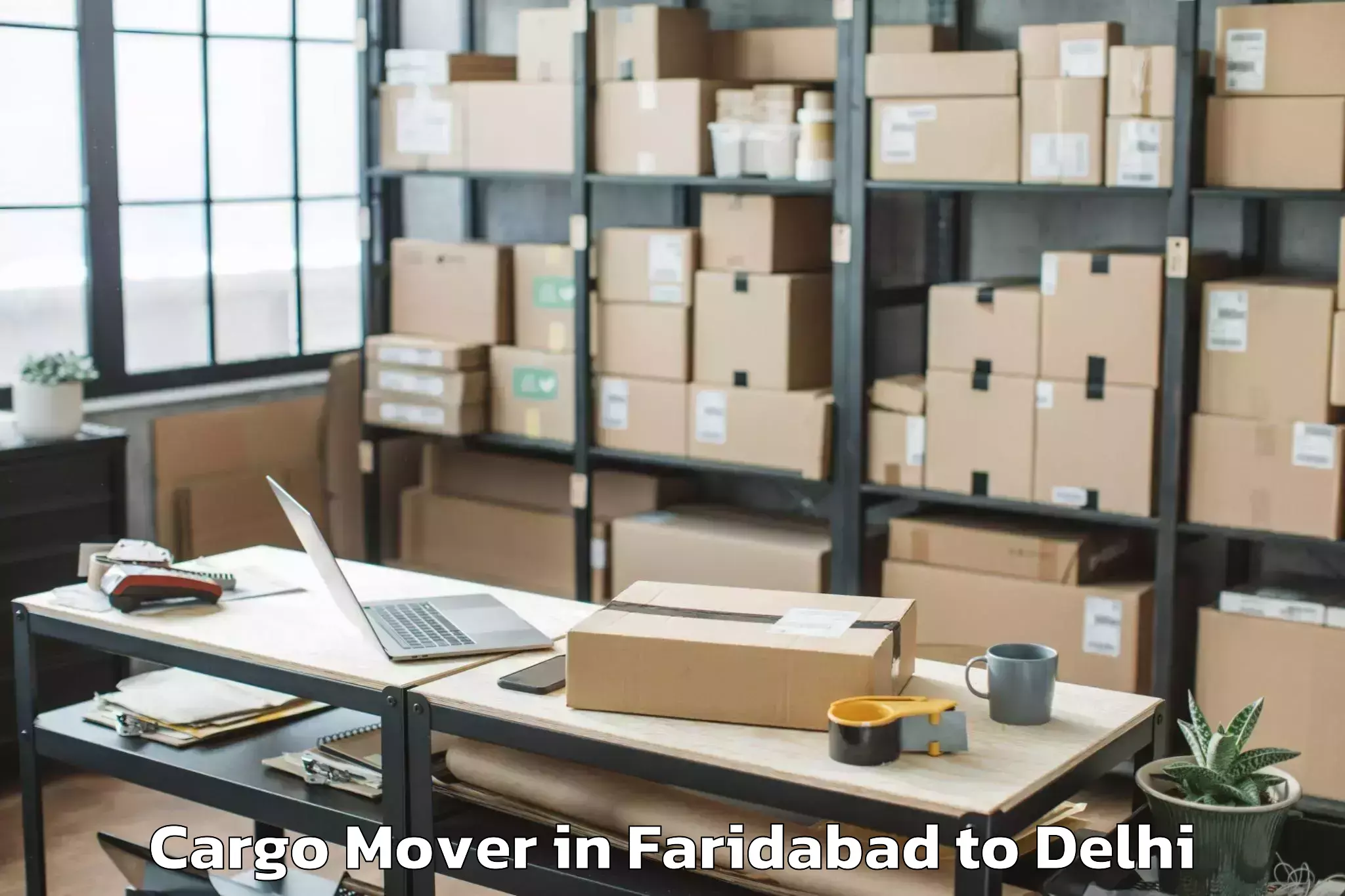 Book Faridabad to Sansad Marg Cargo Mover Online